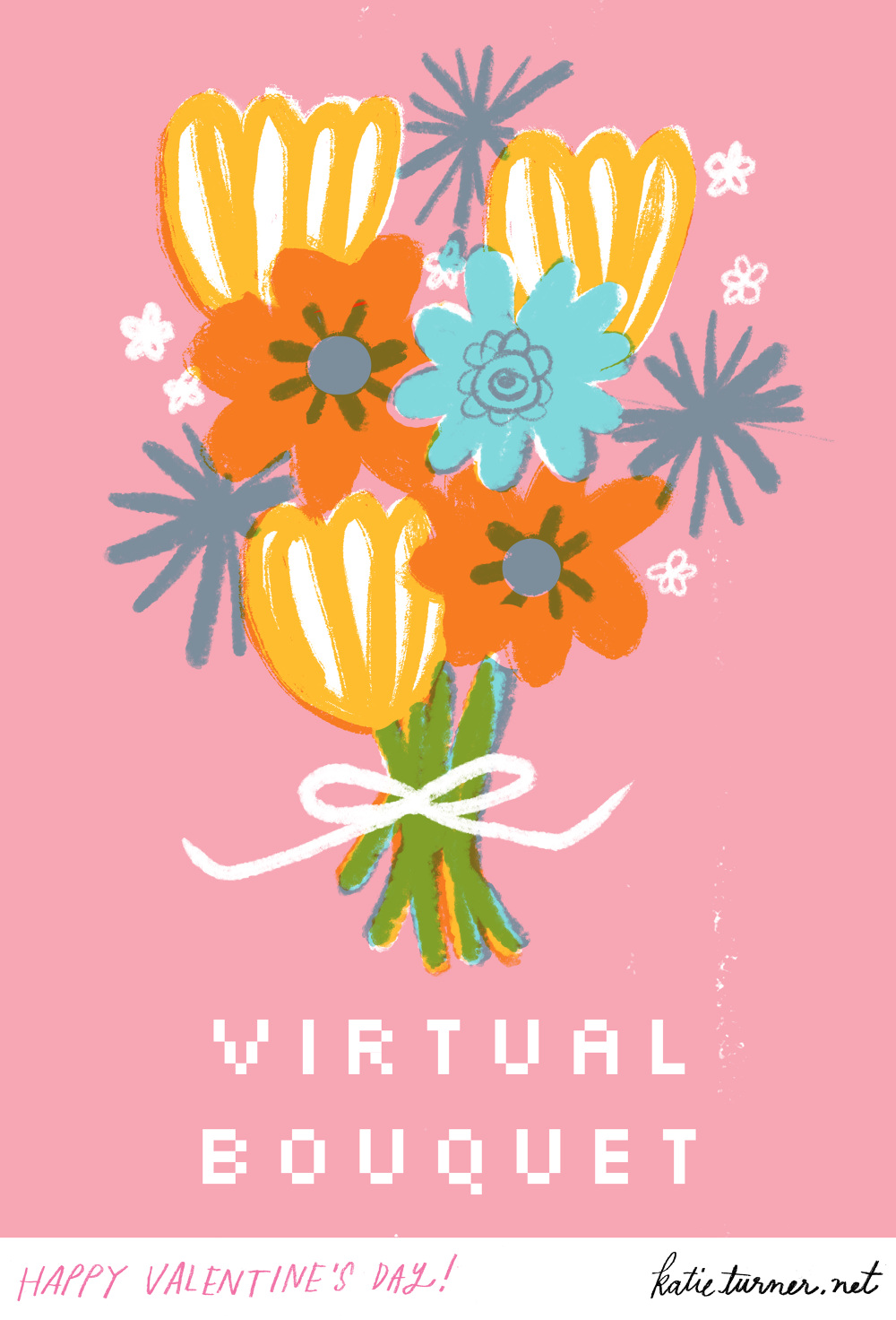 Virtual Valentines Katie Turner Illustration